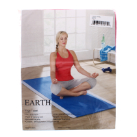 Pink yoga towel for hygienic and comfortable practice