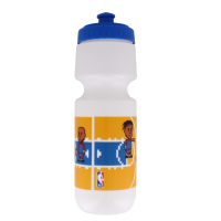 Blue plastic Philadelphia style bottle