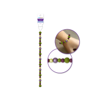 Dyed glass fig beads with glitter effect