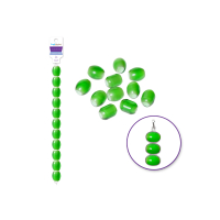Emerald Glass Beads 12.7 cm Strand