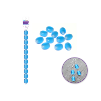 Glass beads ocean colour mix 12.7 cm strand