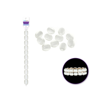 Glass beads on a 12.7 cm strand for crafts