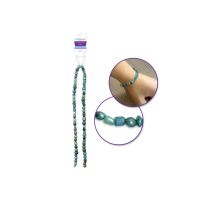 Glass Pearl Chips 35.5cm Sea Breeze