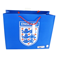 Official England Large Blue Gift Bag, horizontal design
