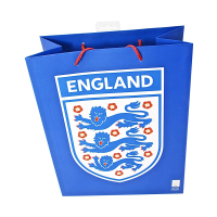 Official England blue gift bag, large size, vertical