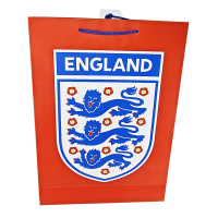 Official England Red Gift Bag, large size, vertical