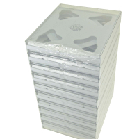 CD/DVD white plastic cases, pack of ten