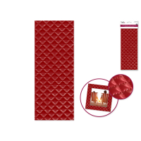 Red leatherette self-adhesive craft sticker for embellishments