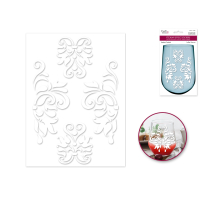Florentine etching effect stickers for craft projects