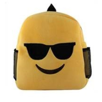 Large emoji backpack with cool sunglasses design
