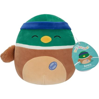 Plush Squishmallows Avery Duck character sweatband