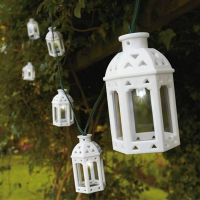 10 LED Solar Moroccan Lanterns String Lights