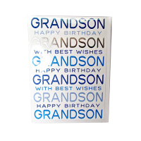GRANDSON HAPPY BIRTHDAY CARD