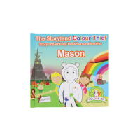 The Storyland Colour Thief Book Mason Jar close up