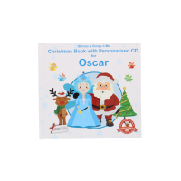 Christmas book with personalised CD for Oscar