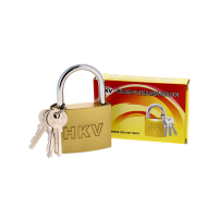 GOLD PLATED IRON PADLOCK 3 KEYS