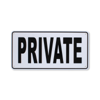 Private Tin Plate Wall Decor Sign Vintage