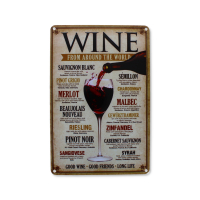 Decorative Vintage Wine From Around The World Sign