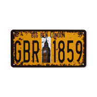 Big Ben GBR tin plate wall decor sign