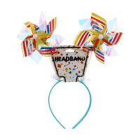 Holographic windmill party headband for wholesale