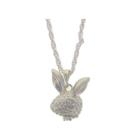 Playboy Pendant Necklace Silver