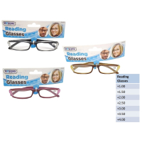 Rysons solid reading glasses with diamond detail