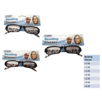 Animal print reading glasses in various patterns