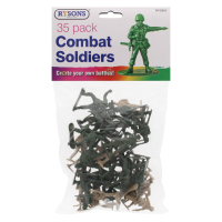 Rysons 35 Piece Green Plastic Toy Soldiers Set for wholesale