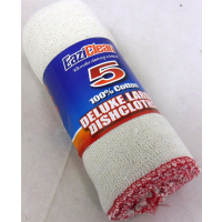 Five pack of reusable cotton dishcloths for bulk purchase