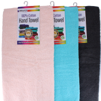Wholesale hand towels in assorted colours by Rysons