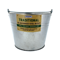 Galvanised steel bucket 12 litre capacity