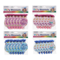 Wholesale 12 Pack Party Blowouts Assorted Colours Rysons