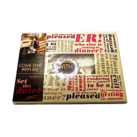 8 Pack 'Come Dine With Me' Invitation Card Set