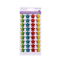 3D Pop-Up Foil Star Stickers Rainbow design