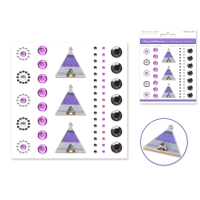 Bling embellishments in a unique tepee shape