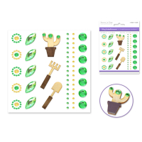 Bling embellishments in a cactus design for crafts