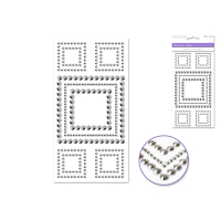 Bling Gem Shapes Squares Silver Studs for wholesale