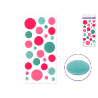 Epoxy Stickers 3D Dots Cotton Candy colour