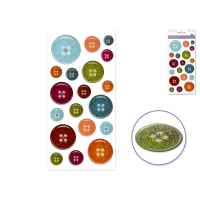 Epoxy Stickers 3D Buttons for wholesale