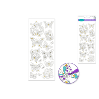 Art Therapy Glitter Stickers Butterflies