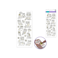 Art Therapy Glitter Stickers Owls