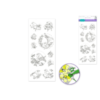 Art Therapy Glitter Stickers Birdie for craft projects