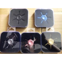 Metallic fidget spinners in assorted colours