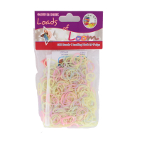 Glow in the dark loom bands with hook and clips
