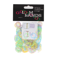 Assorted groothandel loom bands with hook and S-clips