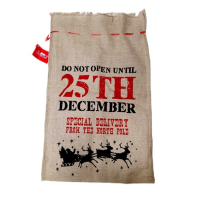 CHRISTMAS CRAFT SACK NATURAL