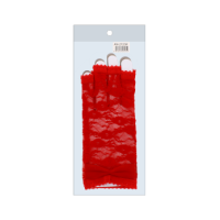 Fingerless red lace gloves for costumes and events