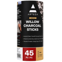 45 pack willow charcoal sticks assorted sizes