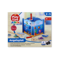 Junior Wooden Sea Creature Fishing Game 20 pieces
