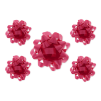 Bright pink gift bow for presents and retail display